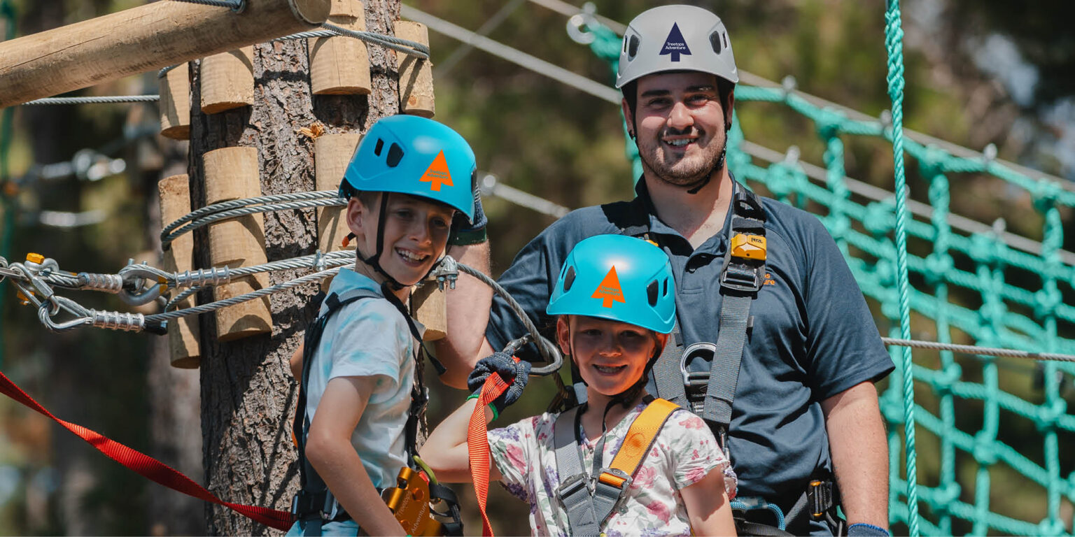 Kids Club. Guided Kids climbs at Treetops Central Cost
