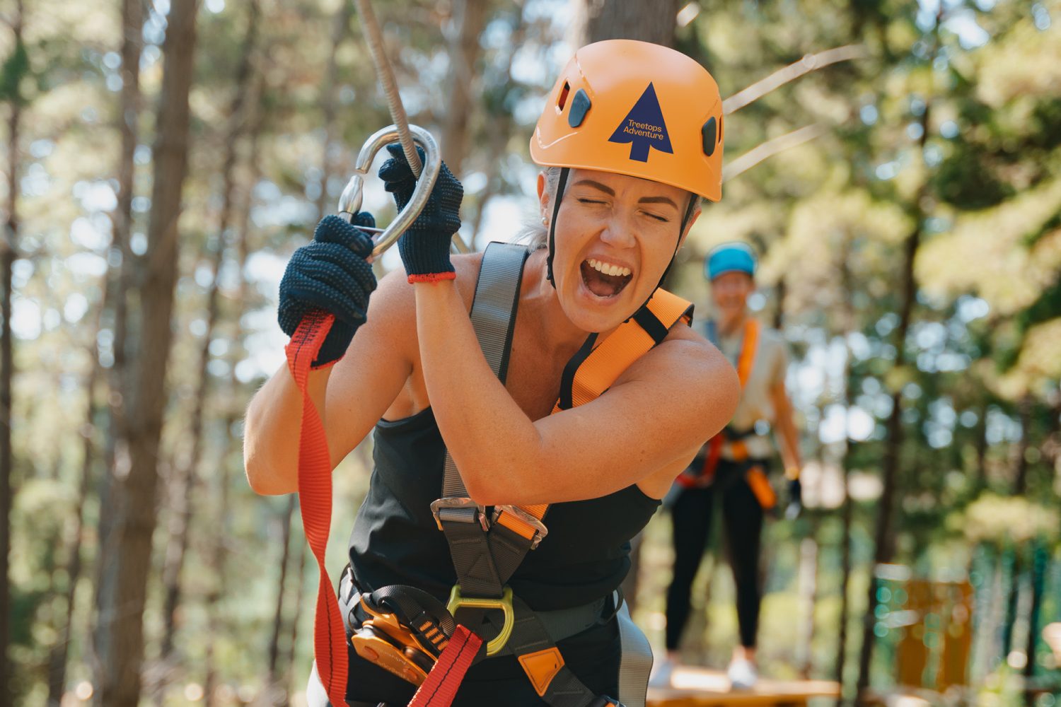 Treetops Canberra - Mum's have fun ziplining and climbing