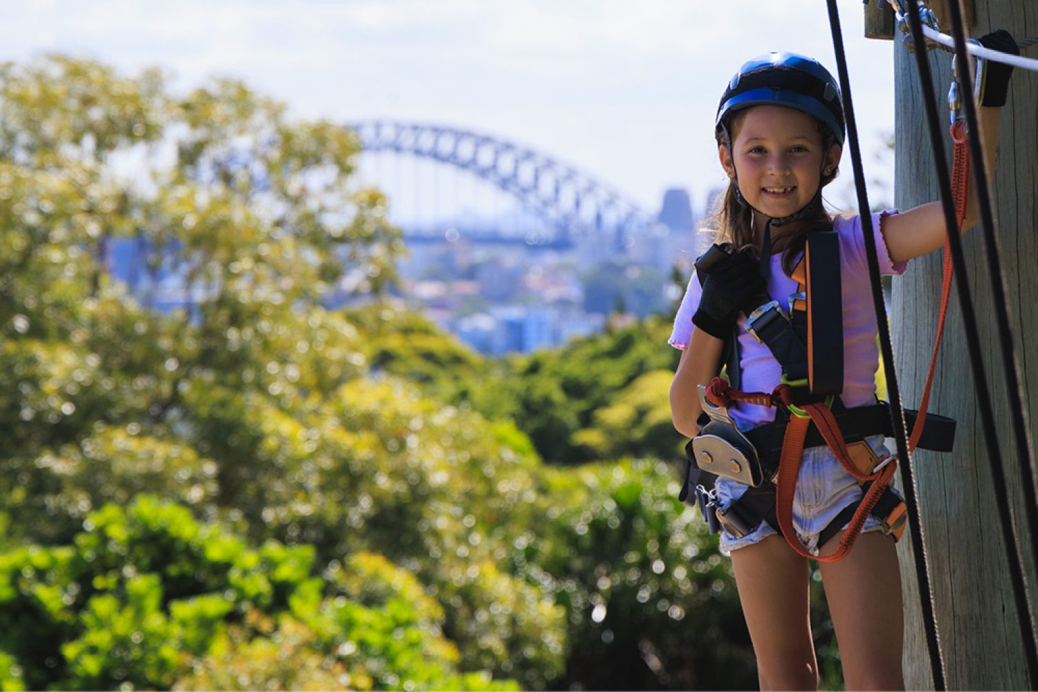 Treetops Adventure Wild Ropes at Taronga Zoo Child Course