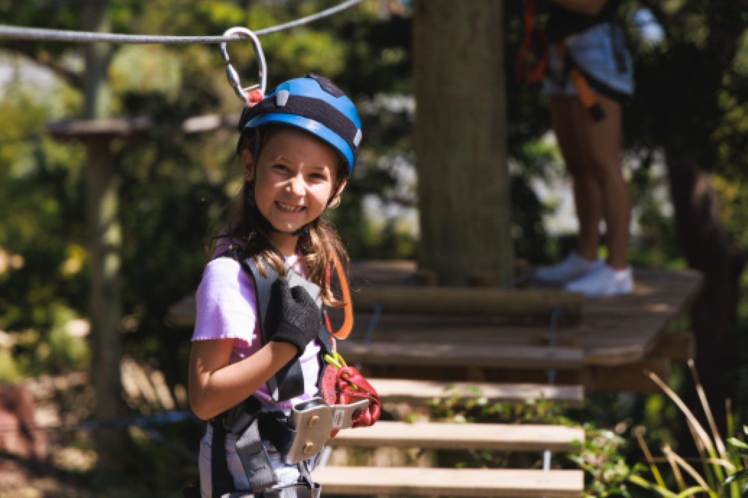Kids at Treetops Adventure Wild Ropes at Taronga Zoo